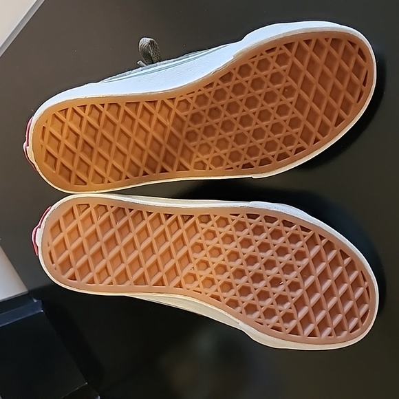 VANS Army Green Checkered SK8 Hi Top Sneakers US Kids Size 13 - Picture 6 of 9